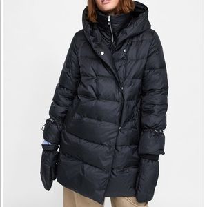 BNWT! Down Puffer Coat with wraparound collar
